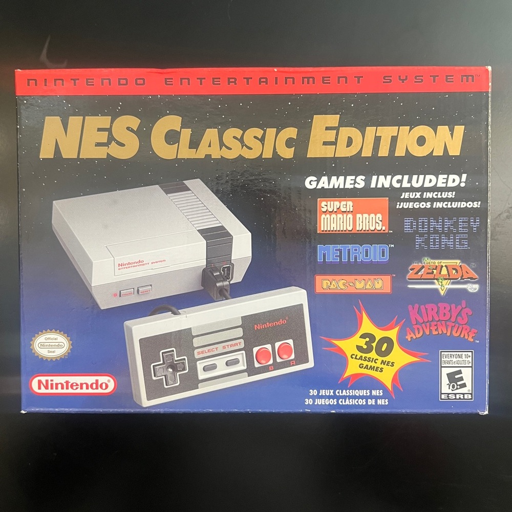 BRAND NEW Nintendo NES Classic Edition Console - Black and Gray